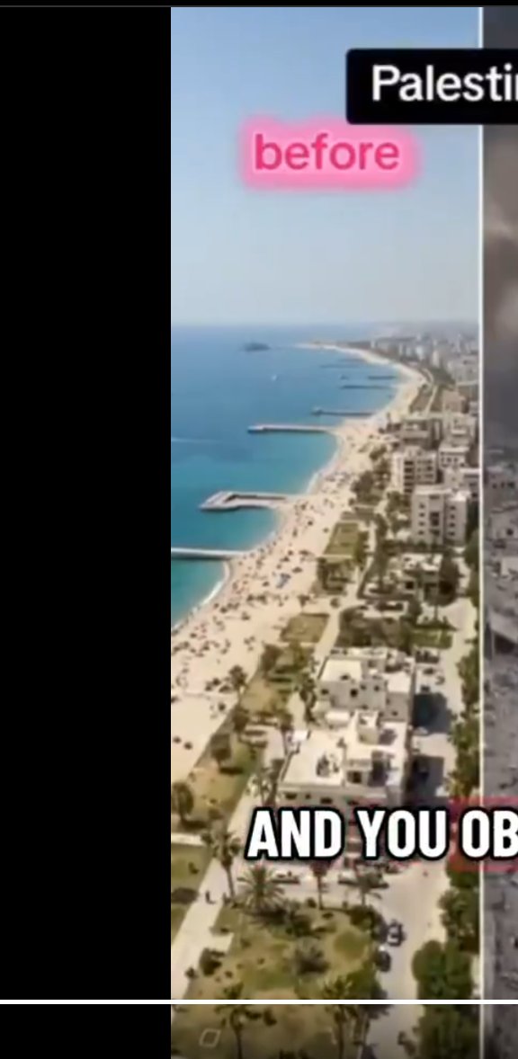 r055_k's tweet image. They show a beautiful city before the war, with a long, lovely sandy beach by the sea. So why were we constantly told that Gaza is a concentration camp and an open-air prison?