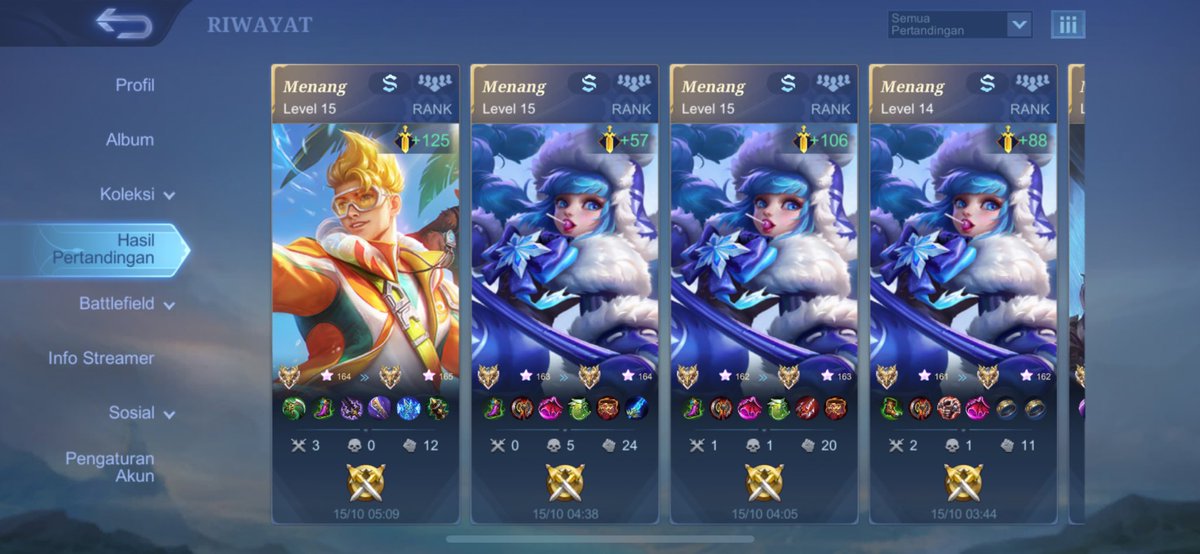 HALLO GUYSS JOKI ML OPENN YAA HARGA HARI TERAKHIR SEASON!!!
EPIC 4K⭐
LEGEND 4K⭐
MYTIC 8K⭐
MYTIC HONOR 9K⭐
GLORY 13K⭐️
IMORTAL 17K⭐️
PROMO UNTUK ORANG TERCEPAT (GLORY10⭐️130K)
(HONOR 10⭐️90K)
(MYTICK 10⭐️80K)
(LEGEND 10⭐️40K)
#zonauang #zonajajan️️ #jokiml