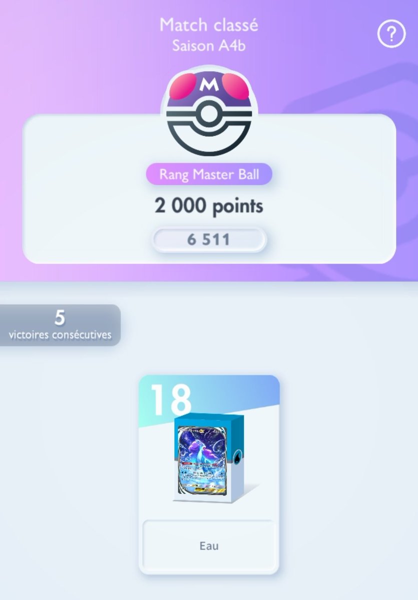 FIS1X's tweet photo. Première fois que je climb le ladder Pokemon TCG, 2000 pts atteints sur 3 decks différents.
Le deck Suicune est vraiment abusé.
On continue, en espérant entrer dans le top 5000 ! https://t.co/YEHqNNfODF