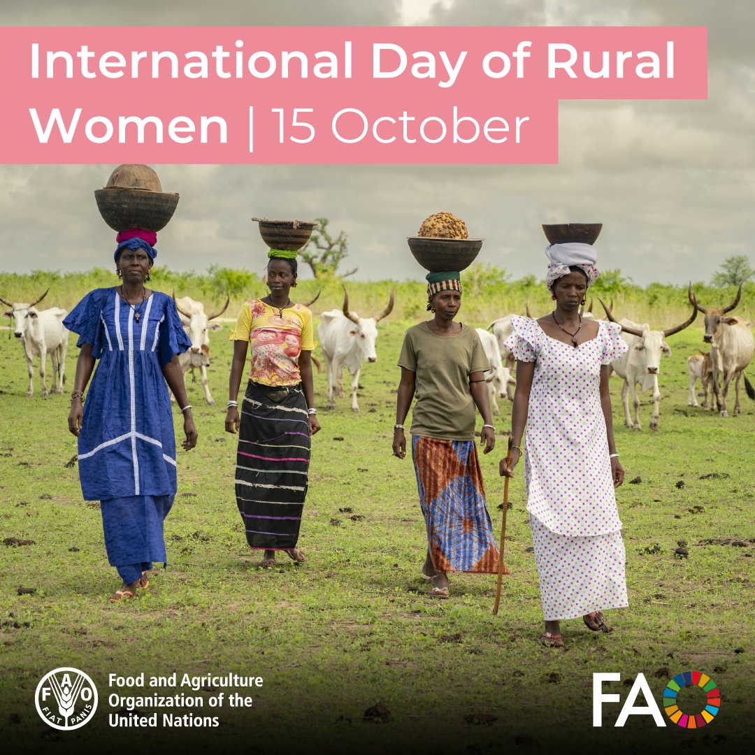 Today we celebrate the rural women who care for animals, feed families &amp; keep food systems strong. 

Their knowledge sustains livelihoods, biodiversity &amp; resilience. 

♀️ Empowering them empowers us all.

#RuralWomen #OneHealth #AnimalHealth #GenderEquality #FoodHeroes