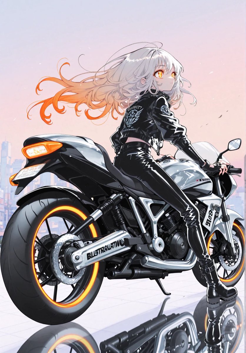 chimu_chimu_c's tweet image. バイクって良いよね

#AIart 
#AIイラスト 
#AIイラスト好きさんと繋がりたい