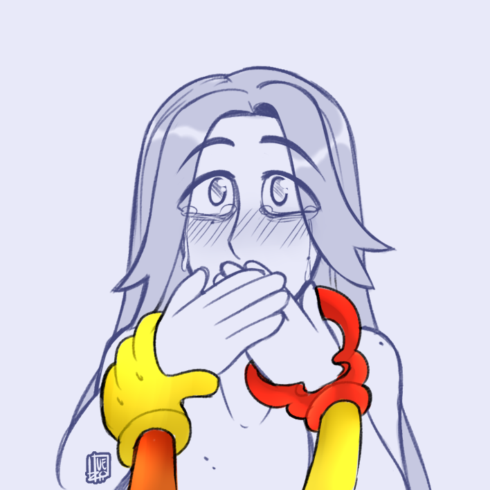 🎭#Abstragedy🔺 3am doodle idea... somehow they were able to see each other in their human form in a dream...
I just wanted Gangle to touch human Zooble's face with their ribbons and an expression of "omg its them/her" to each other
#tadc #Zooble #Gangle #theamazingdigitalcircus