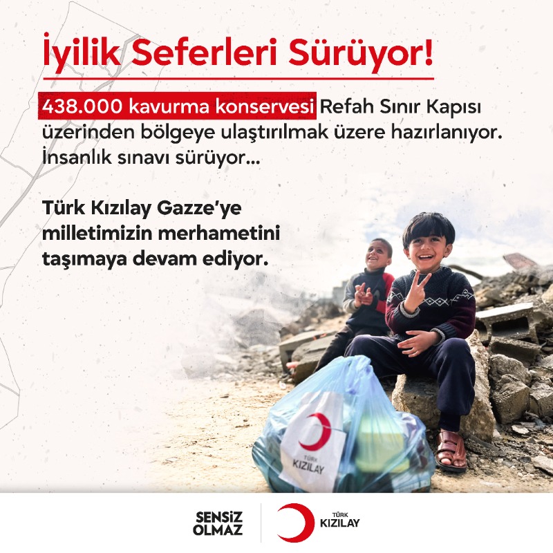 Kizilay's tweet photo. Biliyor muydunuz?

Gazze’de Al Emel ve Al Mawasi hastaneleri artık yalnız değiller. Türk Kızılay, Ekim ayı itibarıyla bu iki hastanenin:

✅ İlaç ve tıbbi malzeme ihtiyaçlarını,
✅ Hastane, personel ve operasyonel giderlerini karşılıyor.