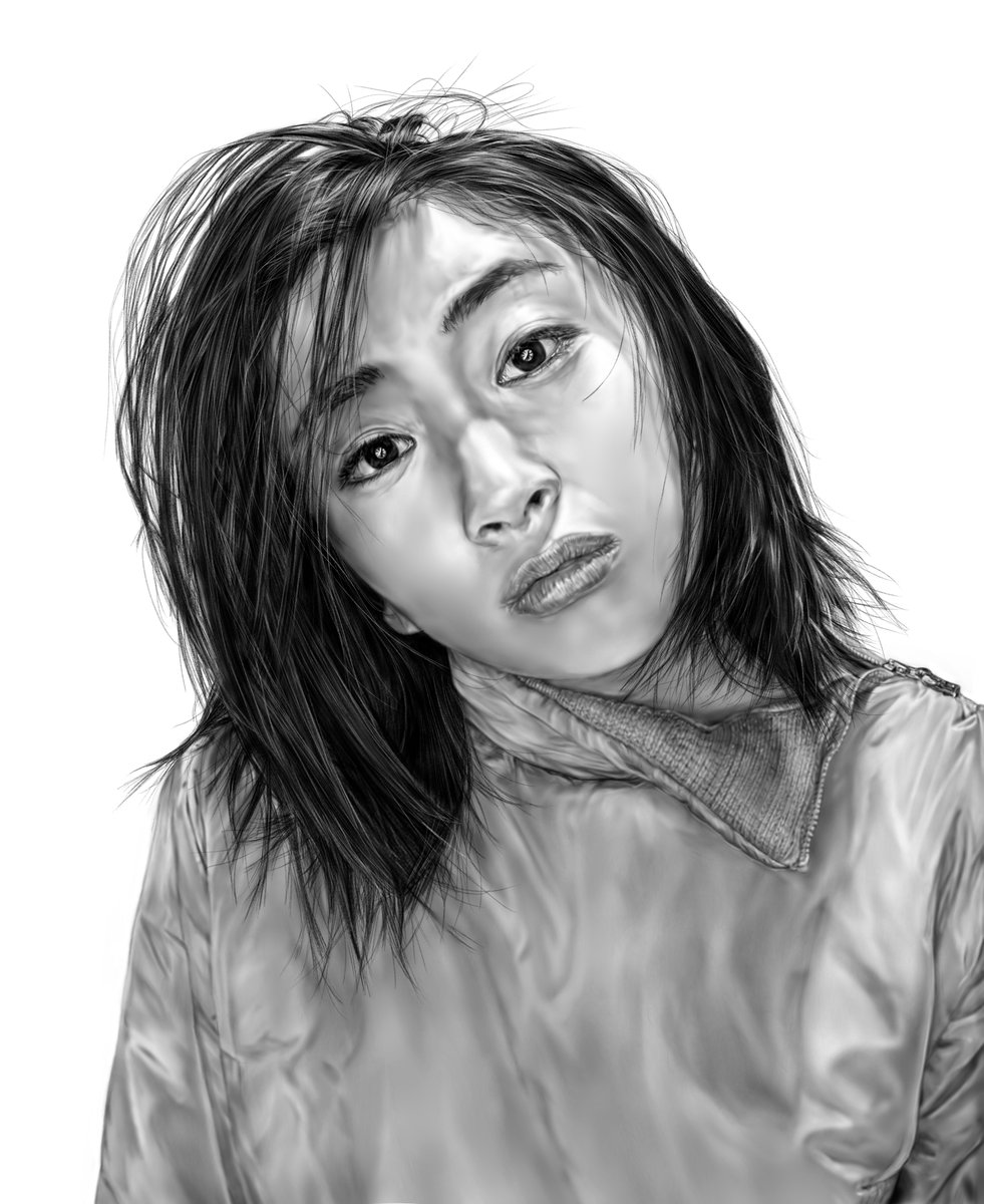 SRG_Lrz's tweet photo. Portrait @utadahikaru ✏️
#JPop #Digtal #Drawing #Blackandwhite https://t.co/r2LKh4z3kR