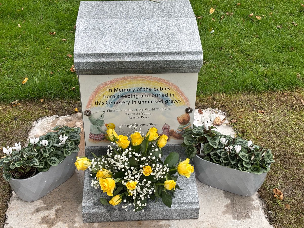 FOSCG1's tweet photo. Today we mark and commemorate those many still born babies buried in unmarked graves in St Helens Cemetery.  Made possible by generous  local community donations. 
#BabyLossAwarenessWeek https://t.co/1yVzuPBn9N