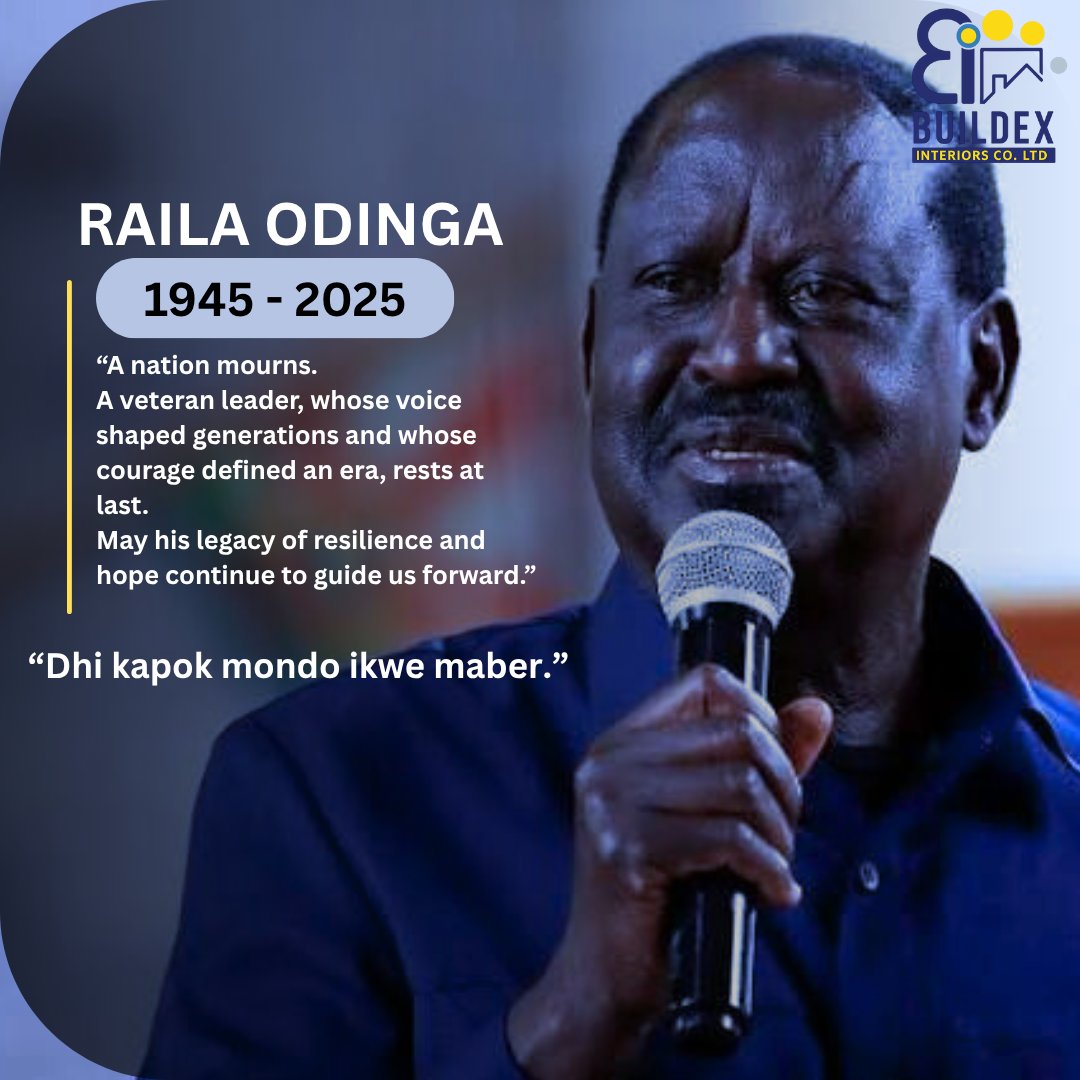 “A nation mourns.
A veteran leader, whose voice shaped generations and whose courage defined an era, rests at last.
May his legacy of resilience and hope continue to guide us forward.”