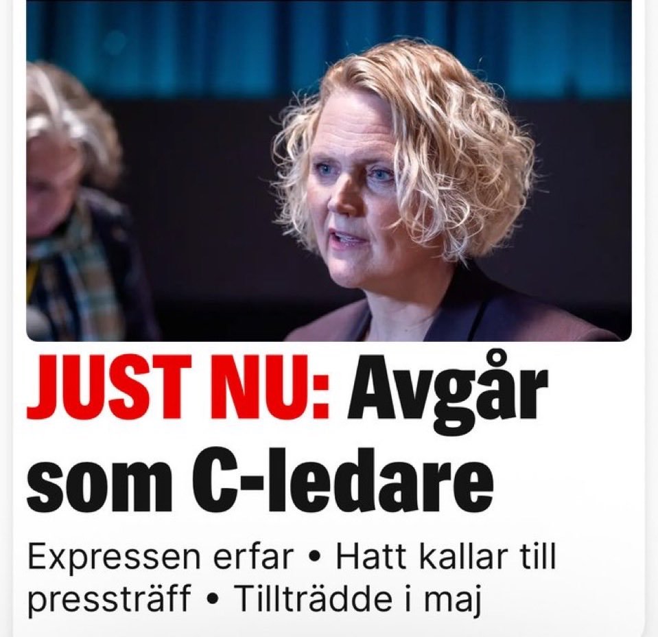 Det jag sett hos Anna-Karin Hatt sida på fejjan och även här på X är avsaknaden av interaktioner. Helt avslaget vilket är logiskt då Centerns politik inte hänger ihop. Centerpartiet måste komma ut ur sitt inmålade hörn, annars kommer de dö sotdöden.