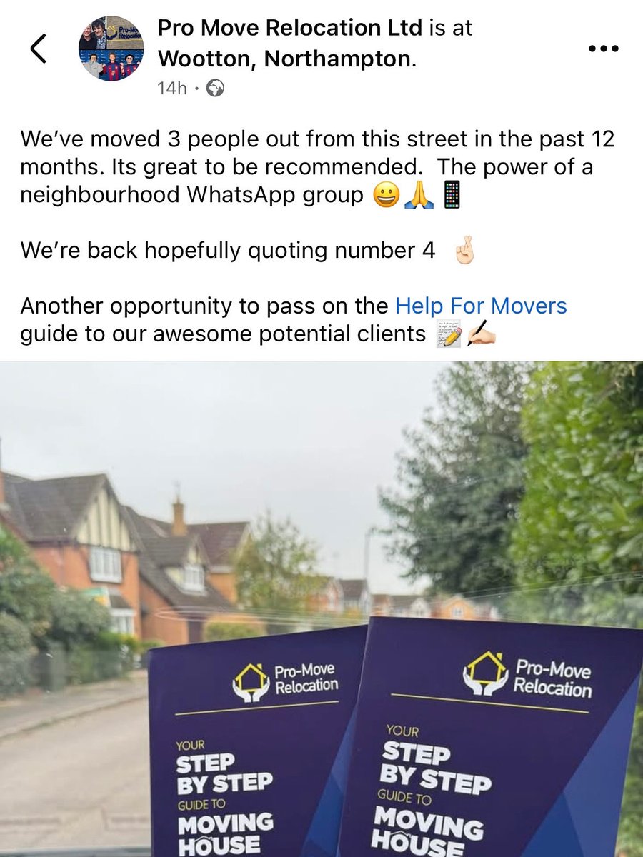 HelpForMovers's tweet image. Love this post from Northamptons #ProMoveRelocation Removals. 
They’ve given their clients branded HelpForMovers guides in their own colours/logo. 
A thoughtful way to help clients stay organised and remember who looked after them. 
#HelpForMovers #Removals #ClientCare