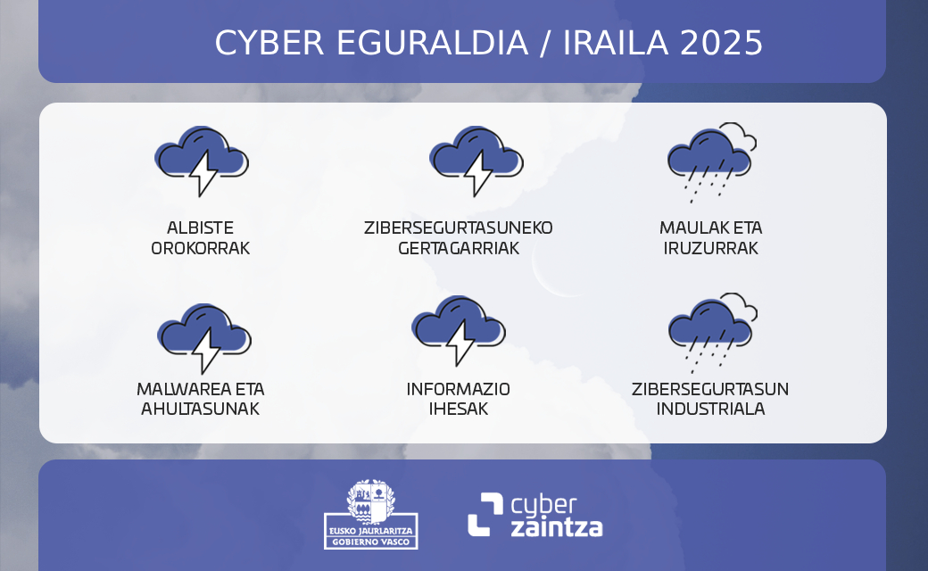 #CiberEguraldia | Udazkeneko klima #zibersegurtasunean ere, bereziki ekaiztsua industria-ingurunean. Ez ahaztu iruzurrak, presentzia irabazten baitute ⛈️ 📩. Ezagutu gure #ahultasunak eta informazioa albiste-buletinean. ▶️ ow.ly/CNP450Xby9T