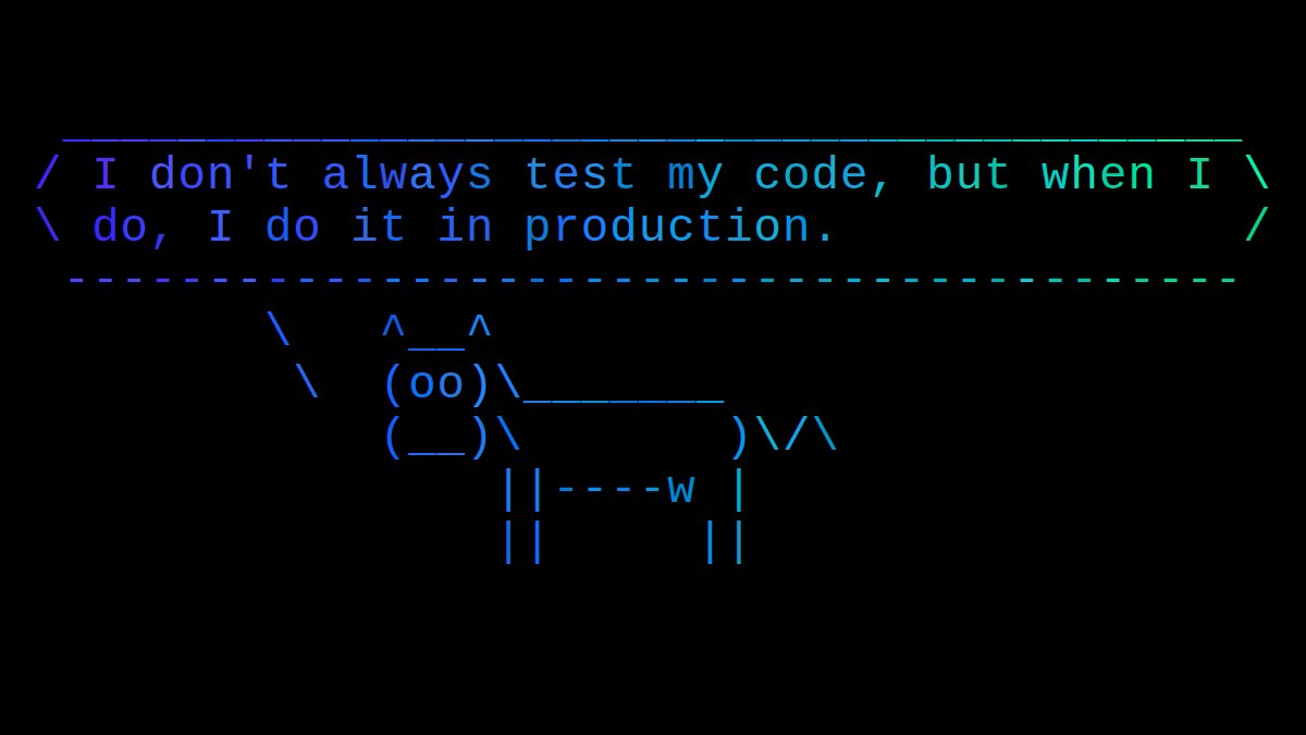 cowsayco's tweet image. #tech #dev #coding #devmemes #developers #devjokes #codinglife