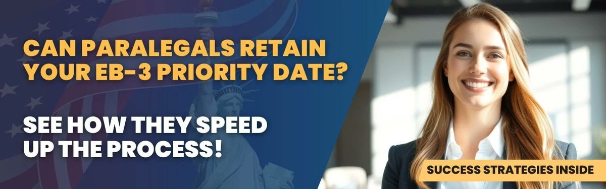 Immisuport's tweet photo. Immigration paralegals streamline EB-3 priority date retention cases, ensuring accurate documentation &amp; faster USCIS processing. 
👉https://t.co/EiKXnZqYXW

#EB3Visa #ImmigrationParalegal #PriorityDate #USCIS #VisaHelp #ImmigrationLaw #VirtualParalegal  #LawyersLife https://t.co/tndjV6Kr25