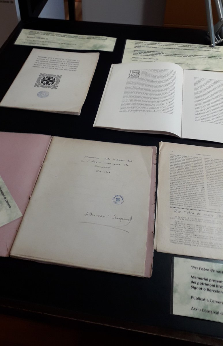 acsegarra1's tweet image. #AnyDuraniSanpere 
Espai expositiu &quot;Agustí Duran i Sanpere. La cultura com a servei públic&quot; a l&apos;@acsegarra1 
#arxius #XAC #PaisArxius @patrimonigencat @paeriacervera @ccsegarra @museudecervera @BiblioCervera @LluisBellas 
📸@jordiprat2  @acsegarra1