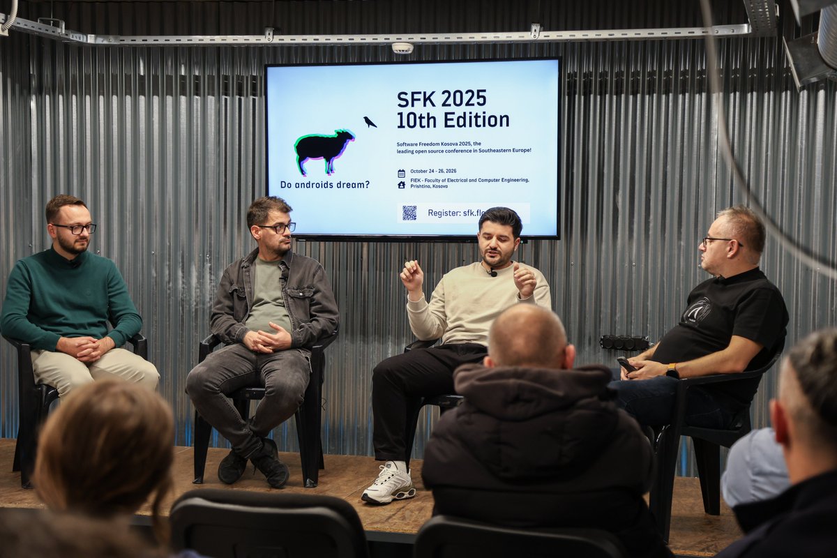 💡 Konferenca “Promoting Open Source Community and Initiatives in Kosovo” u mbajt në HaPiTe Space!
🎙️ Besfort Guri, Hakan Shehu &amp; Albert Kunushevci diskutuan për fuqinë e open source dhe konferencën #SFK2025 – ngjarjen më të madhe të këtij komuniteti në rajon. 🚀

#HaPiTe