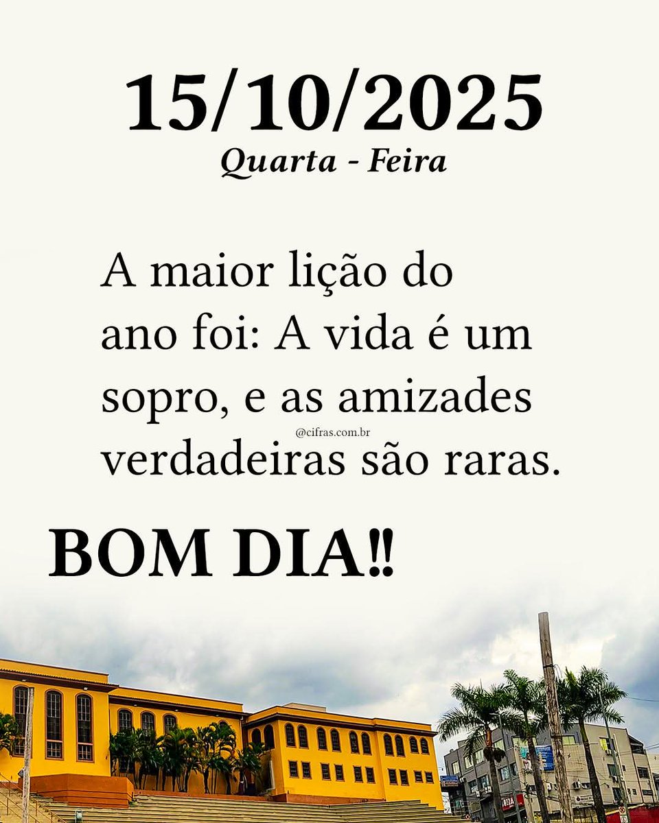 Bom dia meus amigos, ótima quarta-feira para nós 🇧🇷🙏.