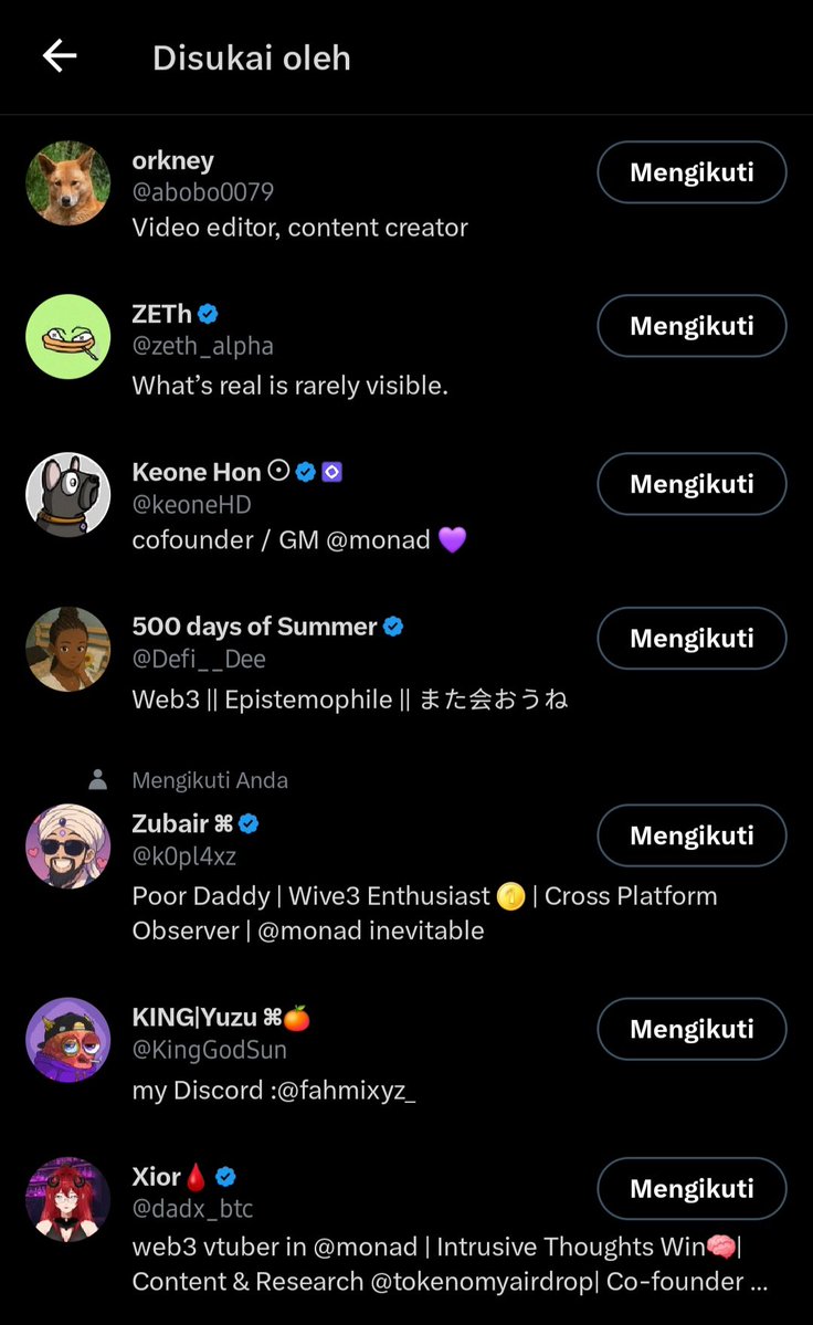 chairunnisa.nad (@nesaave9) on Twitter photo Is this a dream? I'm so happy that my joy has increased even more after my dad <a href="/keoneHD/">Keone Hon ⨀</a> liked my post
Let's say GMONAD💜 Is this a dream? I'm so happy that my joy has increased even more after my dad <a href="/keoneHD/">Keone Hon ⨀</a> liked my post
Let's say GMONAD💜