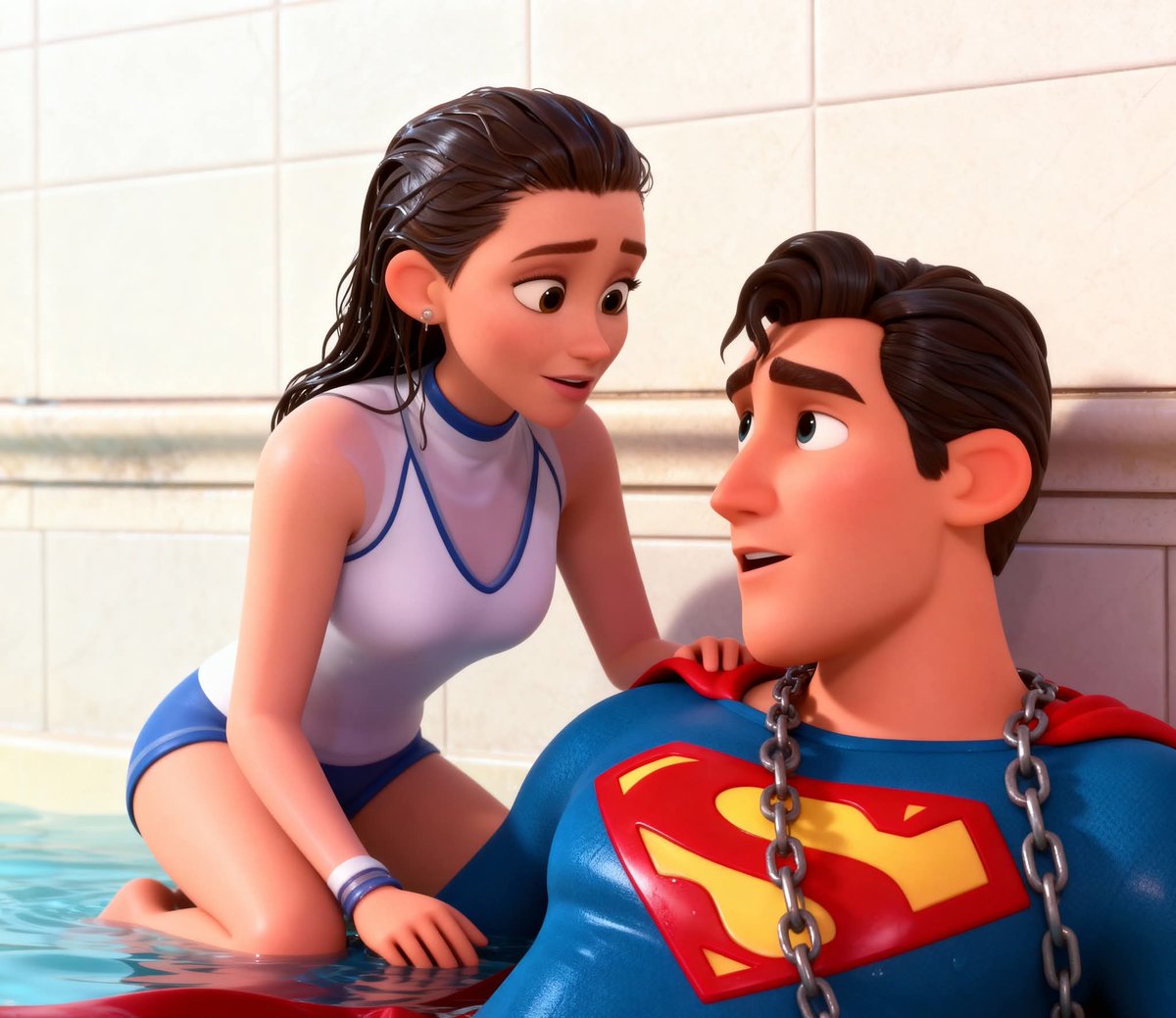 SupAnimatedPod's tweet photo. What if Superman: The Movie was made by @Pixar @Superman @DisneyAnimation #Superman https://t.co/XmDx04PIgs