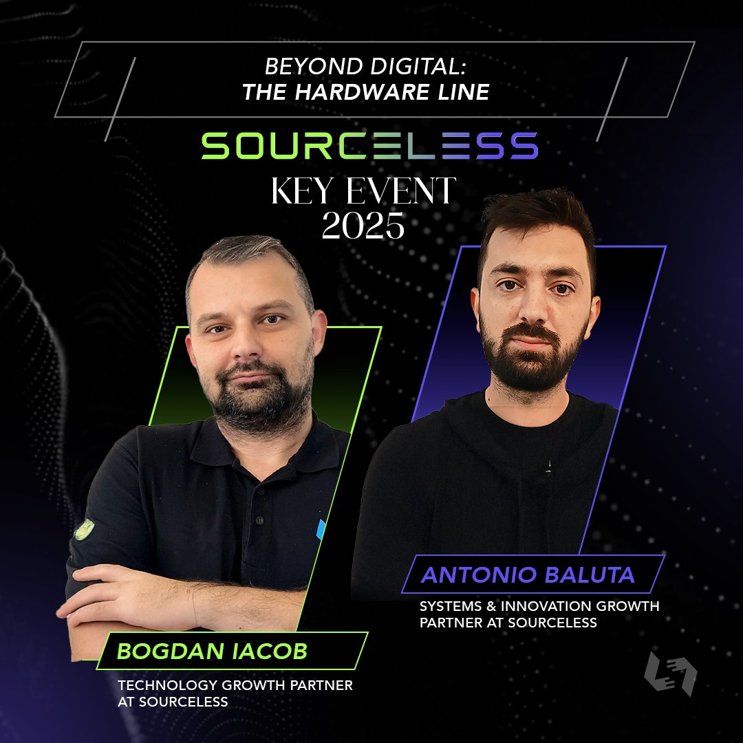 SourcelessB's tweet image. At the SourceLess Key Event in Munich (Oct 17–18):
🔹 Alexandru Stratulat — The SourceLess Framework
🔹 Andrei Stratulat & Ionut Catalina — SL-MS1 Innovation
🔹 Bogdan Iacob & Antonio Baluta — Beyond Digital
👉 keyevent.sourceless.net
#SourceLess #KeyEvent