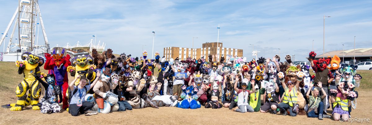 What a bunch of varmints, desperadoes and snake oil sellers! Fursuiters and marshals on the Fursuit Walk at Aberacon 2025. 

Dyna glwm o farmints, dihirod, a werthwyr olew neidr! Siwtwyr ffwr a marsialiaid ar Gorymdaith Siwtwyr Ffwr Aberacon 2025.
