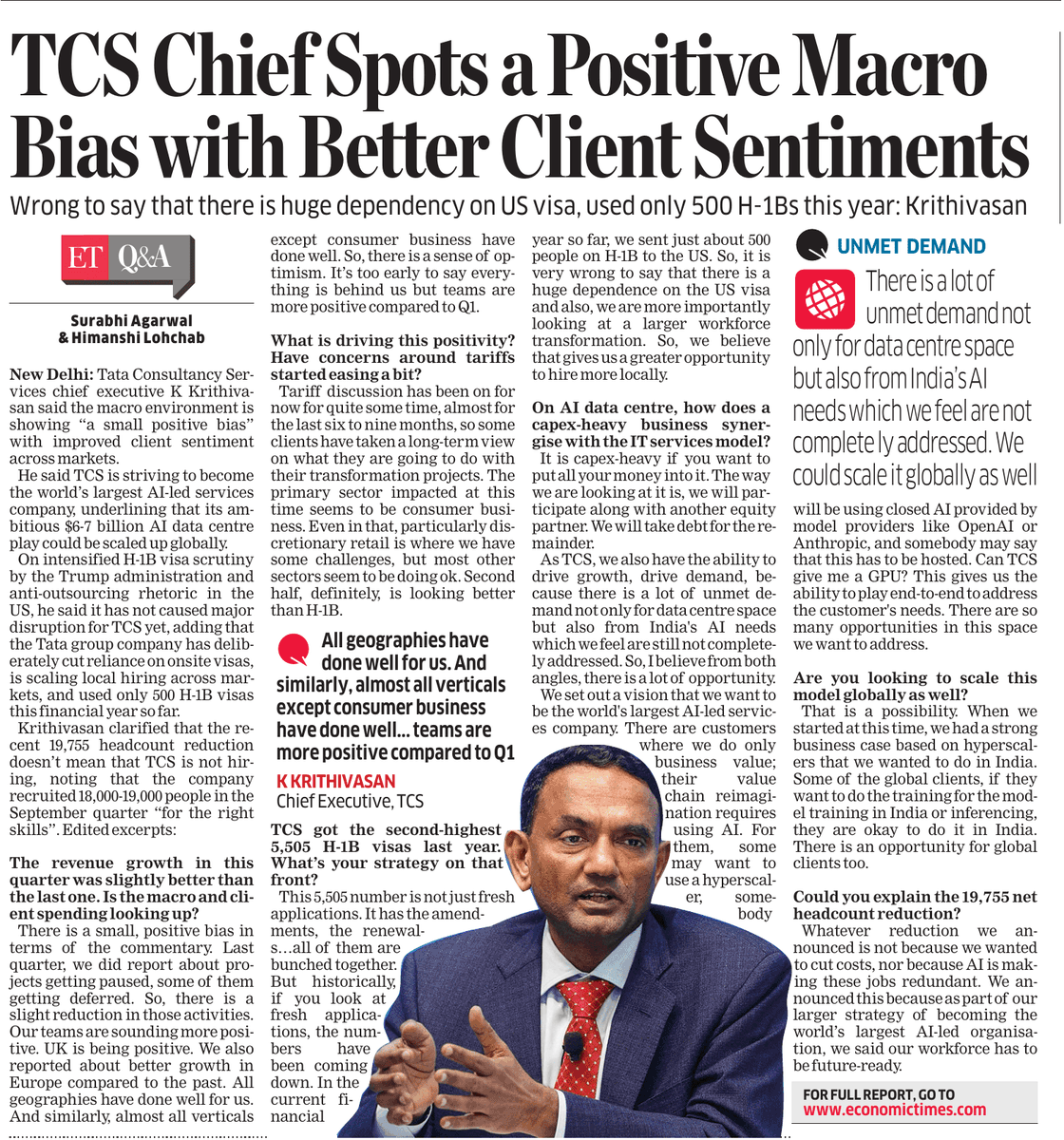 s_ketharaman's tweet image. TCS Mass Layoffs: 
- Not to cut costs 
- Not because AI is making these jobs redundant 
- But to make workforce fit for AI. 
While TCS isn&apos;t as blunt as Accenture, it&apos;s also saying it&apos;s firing people who are unfit for AI-driven IT Services delivery model. 
#Replace #Augment