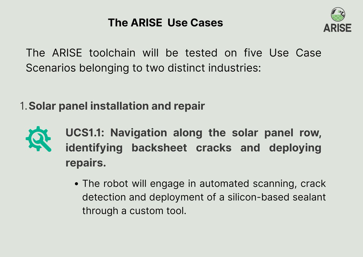 ARISERobotics's tweet image. 🤖 Do you know where the ARISE solution is going to be tested?
Check out the images below to explore ARISE’s real-world use cases in action!
#ARISEProject #AI #Robotics #Automation #AgTech #SolarEnergy #Hydroponics #Sustainability #Innovation