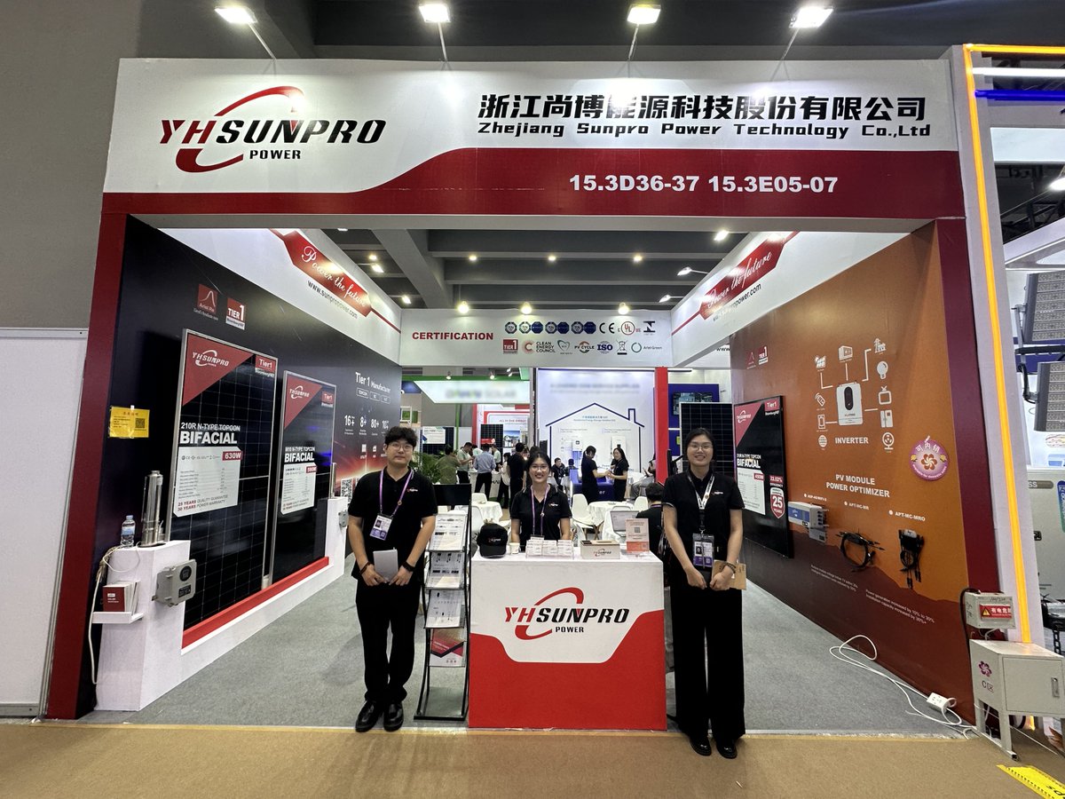 SunproPower's tweet image. Where Sun Reaches🌞Value Follows
We warmly invite global partners to visit  us at the 138th Canton Fair!

📍Booth：Hall 15.3 D36-37, E05-07
🗓️Date：2025.10.15-19
#SUNPRO POWER looks forward to collaborating with you to open a new future in green energy🌏
#GreenEnergy #SolarPower