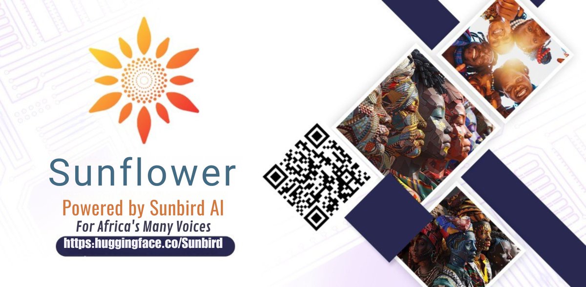 Sunflower is open source!

We’re excited to share our Sunflower language models, designed to make high-quality NLP accessible in Ugandan languages.

You can explore and use the models here: huggingface.co/Sunbird

Learn more about the research behind Sunflower in our paper: