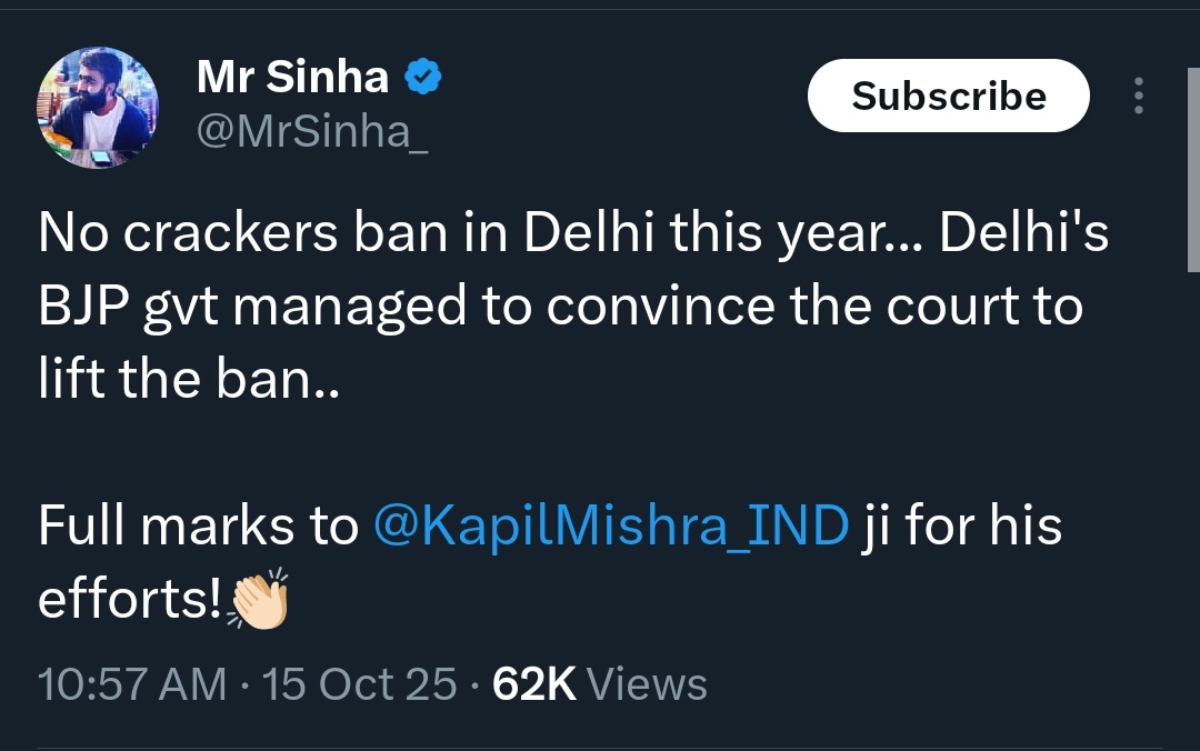 TARUNspeakss's tweet image. More asthma, more cancer mubarak to Delhiites.
Full marks to BJP for making Hindus celebrate pollution.