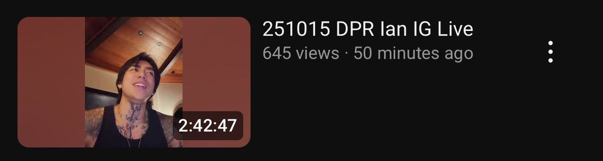 dpriansupremacy's tweet image. Replay of DPR IAN’s IG livestream right below for those who missed ! 🤧

🔗 : youtu.be/YvaSMCY_8tI