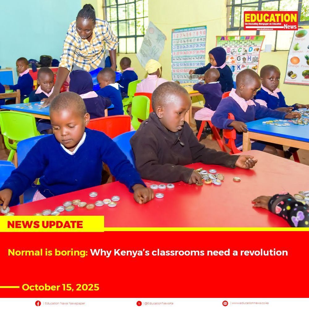 EducationNewsKe's tweet photo. 🔴Normal is boring: Why Kenya’s classrooms need a revolution 

Full Details:  https://t.co/zFe3fV7i9p 

WhatsApp Channel: https://t.co/HQI3G37oVC   

 #educationnews #cbc #classroomrevolution #creativityinlearning #curriculumreform #educationtransformation #innovation https://t.co/tp046mKK4t