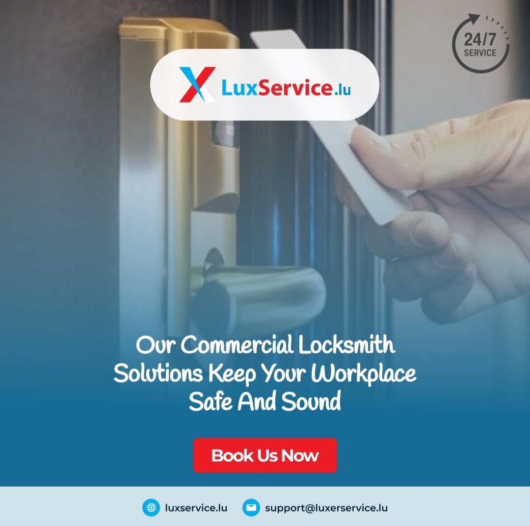 luxservicelu's tweet image. Keep your business secure, the smart way.
From lost keys to digital lock upgrades, LuxService keeps your workplace safe and running smoothly, 24/7.
Secure your space now: luxservice.lu/register.php
#LuxService #SecuritySolutions #BusinessSafety #Luxembourg