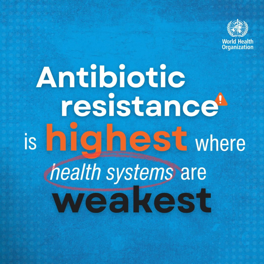 Antibiotic resistance is more common and worsening in places where health systems are fragile or have limited capacity to diagnose or treat bacterial infections. 

Investing in diagnostics and equitable access to quality antibiotics is essential. Learn more 👉