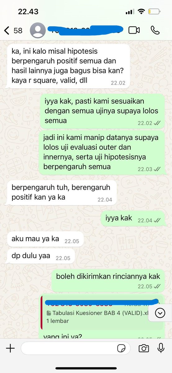 JokiDataSkripsi's tweet image. Testimoni:
" Joki Manip Data PLS SEM Melalui Smart PLS "
Buruan yuk joki tugas disini🤗📷
• Joki SPSS
• Joki Olah data
• Joki Skripsi
• Joki Tugas Kuliah
• Statistik
• Karya Tulis (Essay, Jurnal, dll)
• Manipulasi / Perbaikan Data
• Tugas Teknik Industri
• Joki PPT…