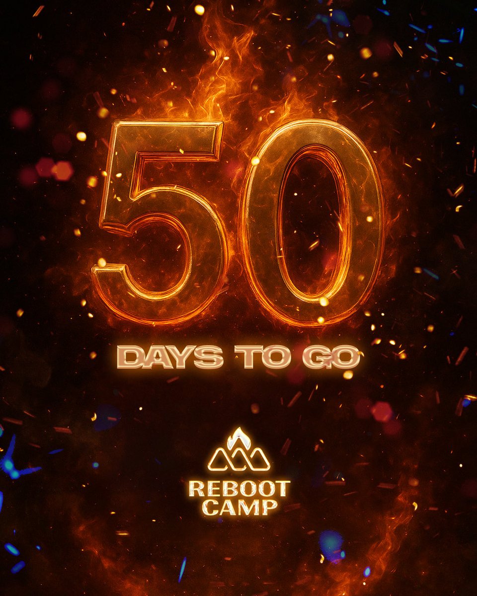 Temi_GOW's tweet photo. It’s 50 days to Reboot Camp!
Are you ready to catch fire? 🔥
#RebootCamp25 #50DaystoRBC https://t.co/YMjNVOl2U6