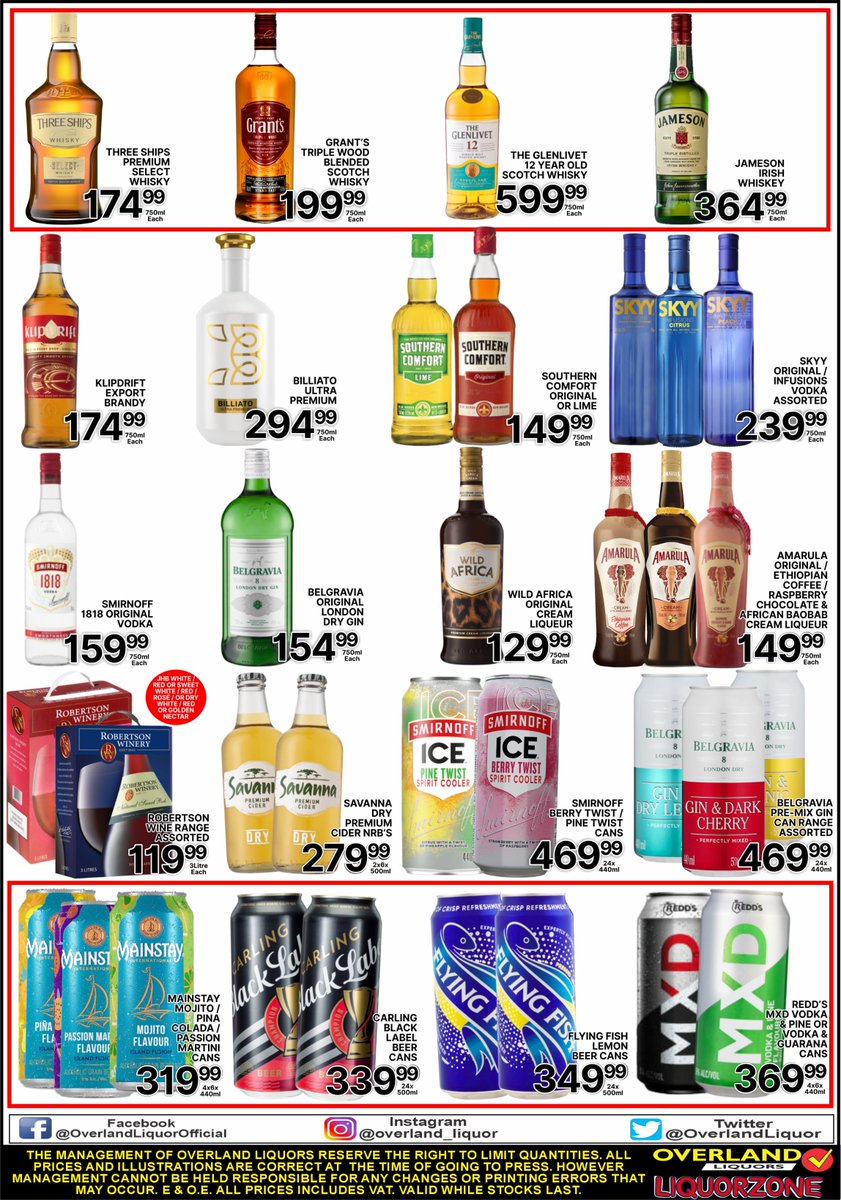 LIQUORZONE WHOLESALE PROMOTION NOW ON!
15 - 22 OCTOBER 2025!
FIND A STORE NEAR YOU!
CHECK OUT OUR SPECIALS HERE
liquorzone.co.za/promotions/ OR
bit.ly/492FTvd
Available at selected Wholesale Stores! Visit liquorzone.co.za to find a store near you!