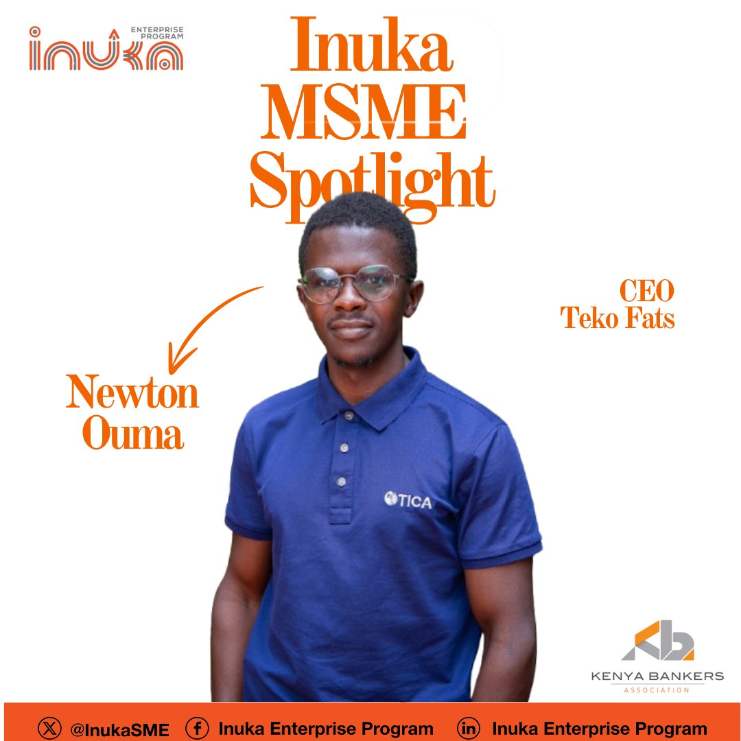 InukaSME's tweet image. Today's MSME Spotlight: Teko Fats led by Newton Ouma, Teko Fats is producing high-quality, locally made cooking fats from pure sheep tallow to beef tallow and lard crafted through sustainable sourcing and traditional rendering. The Accelerator Program is powered by
@KenyaBankers