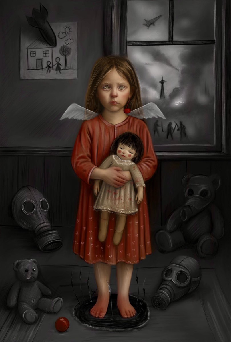 New drop 
GM 🌦️
♦️ When Angels Forget to Fly
♦️In a world that keeps repeating its own tragedies,
she becomes a symbol not of loss, but of witness…
🔻
superrare.com/artwork/eth/0x…