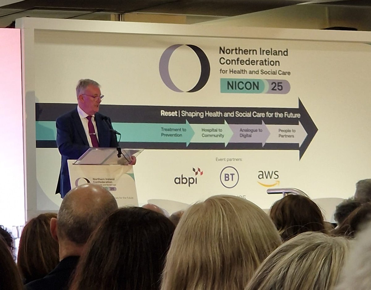 We are delighted to be at hashtag#NICON25, Northern Ireland’s premier health &amp; social care conference! Kicking off with an opening address from <a href="/mikenesbittni/">Mike Nesbitt</a>  MLA, Minister of Health, Department of Health. Let’s collaborate for better outcomes for all!