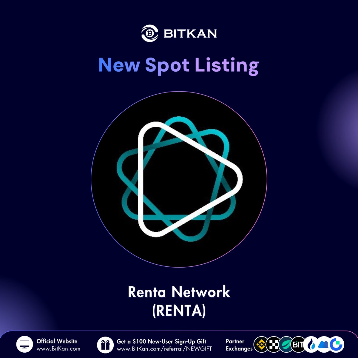 BitKan (@bitkanofficial) on Twitter photo 🔥 New Listing: <a href="/RentaNetwork/">Renta Network</a> #RENTA spot trading pair is now available for trade on BitKan Crypto Exchange 
$RENTA Spot Trading Pair:
bitkan.com/trade/RENTA-US…
Official #BitKan Announcement
bitkan.com/notices/detail…
Free $100 New User Sign-Up Gift:
bitkan.com/account/signup… 🔥 New Listing: <a href="/RentaNetwork/">Renta Network</a> #RENTA spot trading pair is now available for trade on BitKan Crypto Exchange 
$RENTA Spot Trading Pair:
bitkan.com/trade/RENTA-US…
Official #BitKan Announcement
bitkan.com/notices/detail…
Free $100 New User Sign-Up Gift:
bitkan.com/account/signup…