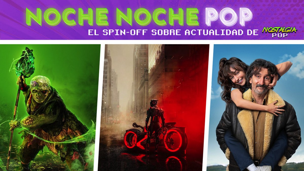 ⚠️¡Hoy hay Noche Noche Pop!
Toca repasar la actualidad junto a <a href="/gonzaga10p/">gonzaga10p</a>. Hoy hablaremos de #TronAres, el remake de #ElVengadorTóxico y las series #Animal y #Poquitafe. Además de noticias, tier list y el consultorio de Gonzaga. ¡A tope!
⏰A las 21:30h en twitch.tv/nostalgia_pop