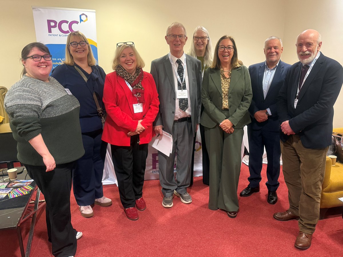PatientClient's tweet photo. Day 1 of #NICON25!
We are proud to sponsor 10 members of the public to join us this year.
Looking forward to our report launch of ‘People to Partners’, networking, learning and sharing ideas with HSC colleagues.
Find #TeamPCC in the Reset Lounge!
#peopletopartners @NHSC_NI https://t.co/LswsmJqApF