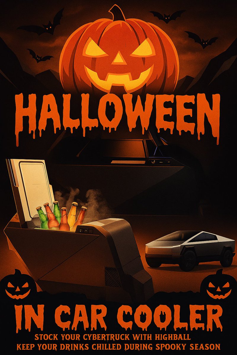 🎃 Halloween Special: Big Discounts on Tesla Cybertruck Cooler! 🎃

Dear Forum Friends,

To celebrate Halloween, we have a special surprise for you! 🎉

🎁 What's in Store:
We are offering exclusive discount codes for the Tesla Cybertruck Cooler to our forum members, enhancing