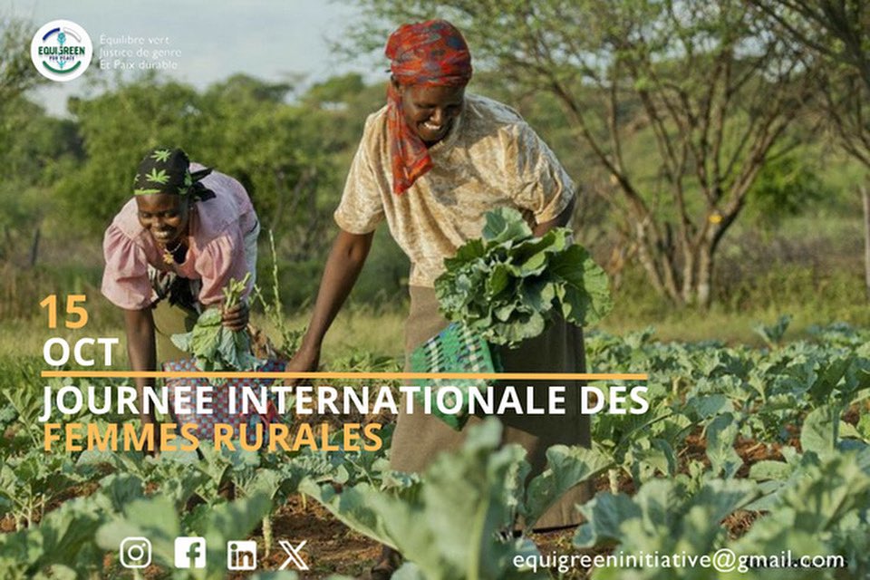 equigreen's tweet image. En cette #JournéeDeLaFemmeRurale , rendons hommage à celles qui nourrissent nos communautés et protègent la nature.
Elles sont au cœur 💚 de la conservation et de l’inclusion sociale.
Investir en elles, c’est bâtir un avenir durable et en paix. 🌿

#equigreenforpeace