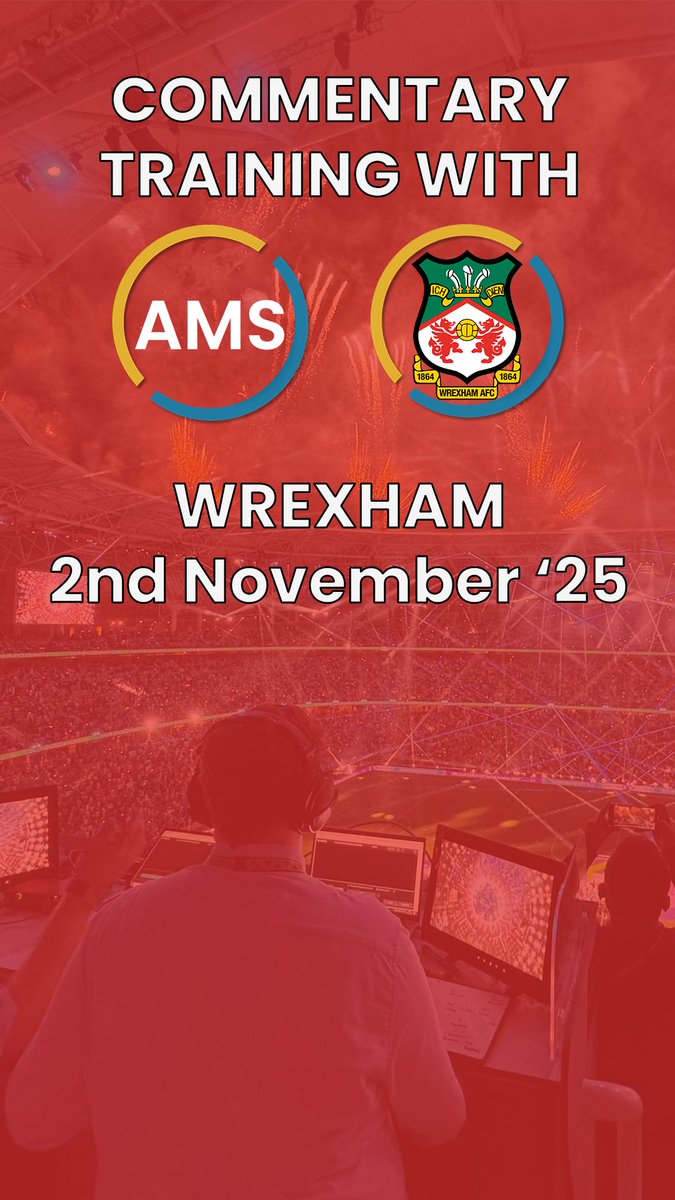 Alan March Sport ltd (@alanmarchsport) on Twitter photo We will be back at <a href="/Wrexham_AFC/">Wrexham AFC</a> on November 2nd to deliver our commentary training for the club.
WE HAVE OUR LAST FEW SPACES STILL AVAILABLE! If you've ever wanted to enjoy your team's performance from a different perspective and lend your voice to help others enjoy the game, We will be back at <a href="/Wrexham_AFC/">Wrexham AFC</a> on November 2nd to deliver our commentary training for the club.
WE HAVE OUR LAST FEW SPACES STILL AVAILABLE! If you've ever wanted to enjoy your team's performance from a different perspective and lend your voice to help others enjoy the game,