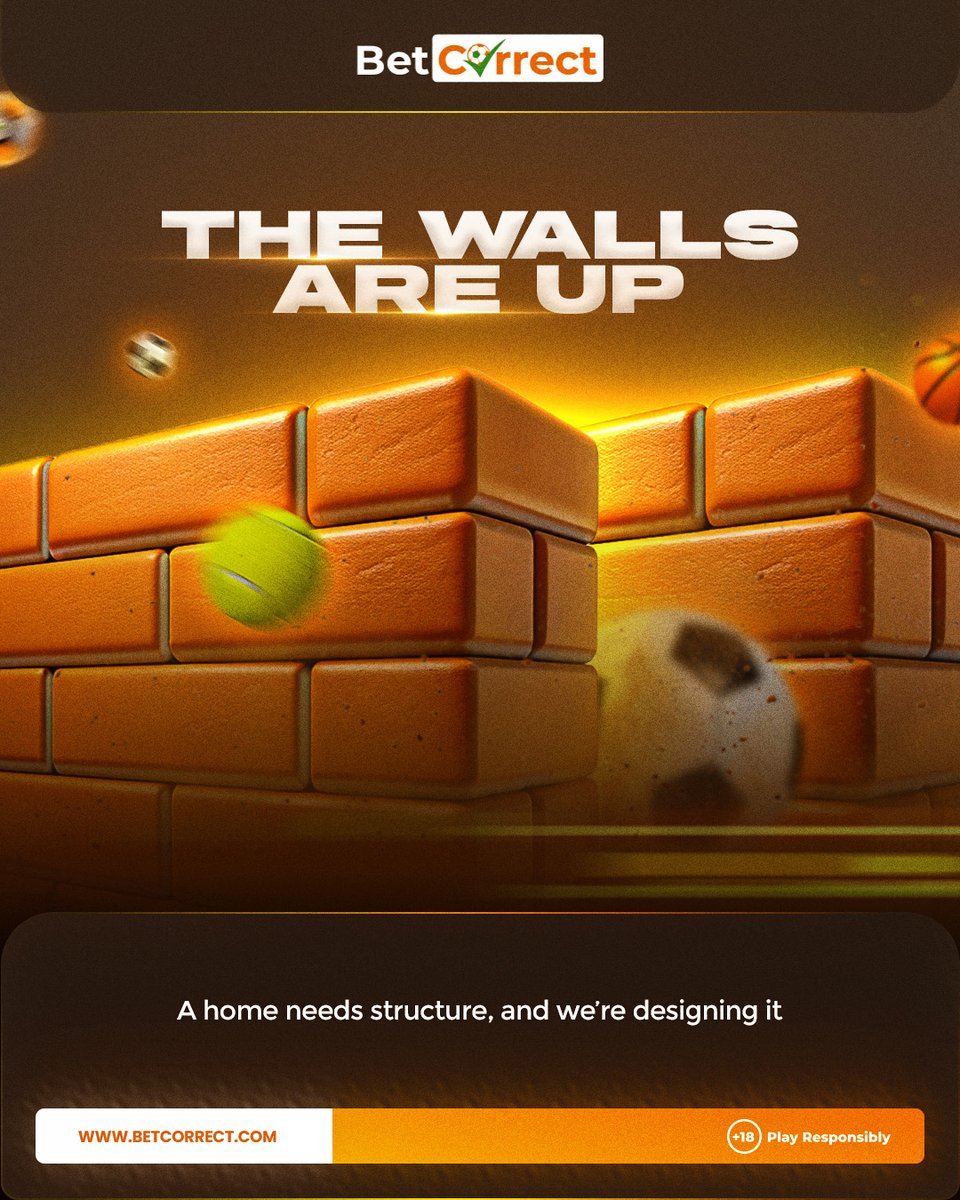BetcorrectNG's tweet photo. The walls are rising, the vision is clear.... weโre building something stronger, smarter, and made just for you. ๐งฑ
#BetCorrect #CommunityForYou #GetSocial https://t.co/CiQ4IDdNkN