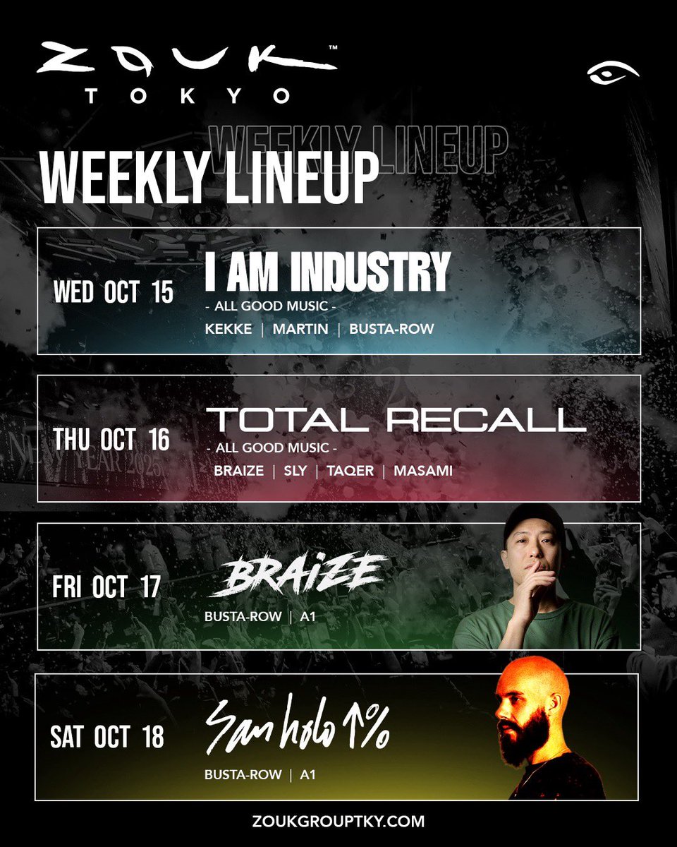 今夜は"I AM INDUSTRY"！
<a href="/DJ_KEKKE/">DJ KEKKE</a> &amp; <a href="/iamdjmartin_/">DJ Martin</a> をゲストに迎えます！
平日女性限定でシャンパン &amp; オリジナルカクテルをご用意しております🍸✨
21:00オープン！