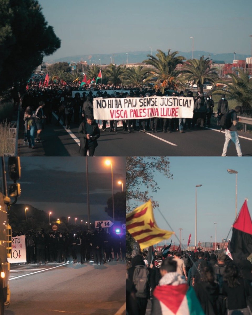 Arran_jovent's tweet image. 🔥 Piquets, talls i solidaritat contra el genocidi sionista i la complicitat dels nostres estats. El jovent i la classe treballadora ho aturem tot en vaga general! 

Des dels Països Catalans, amb Palestina fins a la victòria! 🇵🇸

#VagaGeneralPalestina #PalestinaLliure