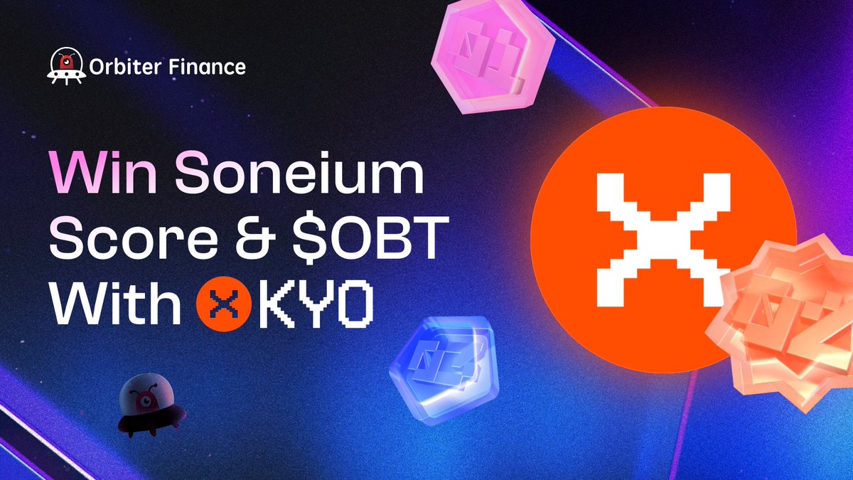 Soneium Score Season 2 is live. 

Bridge to Soneium via Orbiter Finance, and complete <a href="/kyofinance/">Kyo on Soneium 💿</a> tasks on <a href="/soneium/">Soneium 💿</a> season 2 to unlock extra rewards. 

Join now and boost your on-chain score: orbiter.finance/quest/55