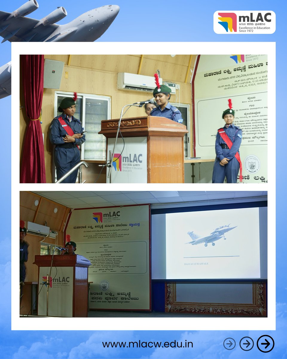 mLAC1972's tweet image. Honouring the courage and dedication of our Air Warriors! ✈️
mLAC celebrated Indian Air Force Day with pride, enthusiasm, and gratitude. 💙

#IndianAirForceDay #AirForceDay #mLAC #PrideOfIndia #SaluteToHeroes #WomenInEducation #NCC #CourageAndCommitment