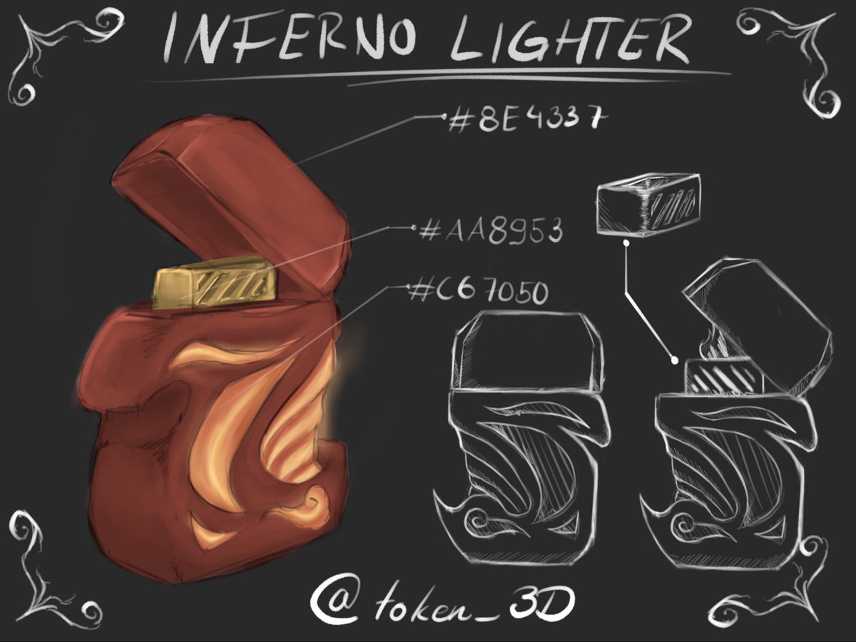 token_3d's tweet image. Inferno lighter concept art

#ROBLOX #RobloxDev #conceptart #showcase #GameDesign