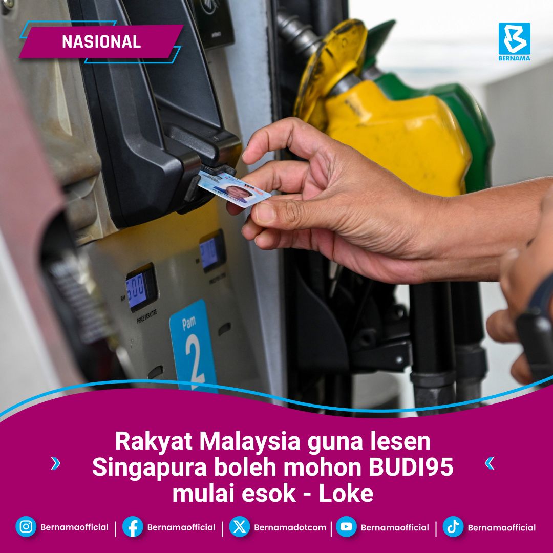 bernamadotcom's tweet image. Kementerian Pengangkutan (MOT) melalui Jabatan Pengangkutan Jalan akan membuka laman sesawang khas mulai esok bagi memudahkan rakyat Malaysia yang menggunakan Lesen Memandu Singapura (LMS) memohon BUDI MADANI RON95 (BUDI95).
Menteri Pengangkutan Anthony Loke berkata ia bagi…
